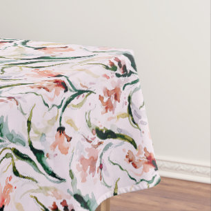 August Birth Flower Gladiolus Watercolor Pattern Tablecloth
