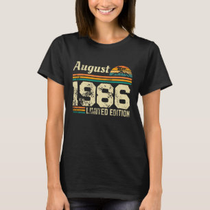 August Birthday Custom Year T-Shirt