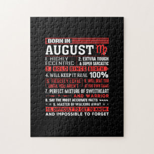 August Birthday Gifts - Born In August Virgo Jigsaw Puzzle