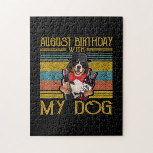 August Birthday With My Bemese Moutain Dog 2020 Jigsaw Puzzle