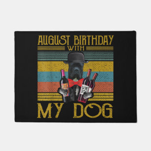 August Birthday With My Cane Corso Dog 2020 Doormat