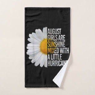 August Birthday Womens Gift Funny Quote Gift Hand Towel