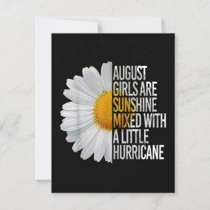 August Birthday Womens Gift Funny Quote Gift Invitation