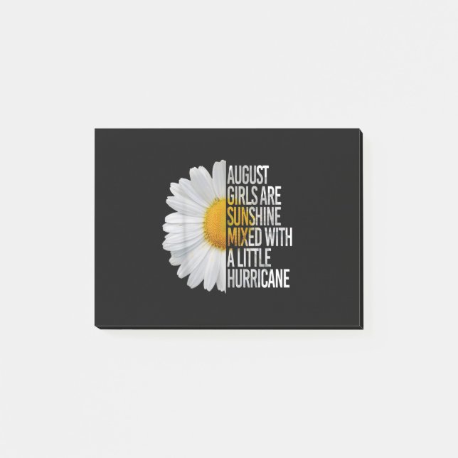 August Birthday Womens Gift Funny Quote Gift Post-it Notes (Front)