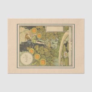 August by Eugene Grasset Tissue Paper