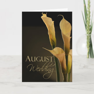 August Calla Lily Card