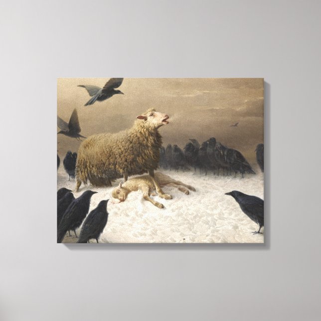 August Friedrich Schenck - Anguish Canvas Print (Front)