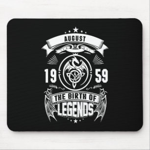 August Gift 1959 The Birth Of The Legends Mouse Pad