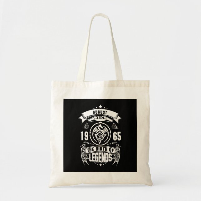 August Gift | 1965 The Birth Of The Legends Tote Bag (Front)