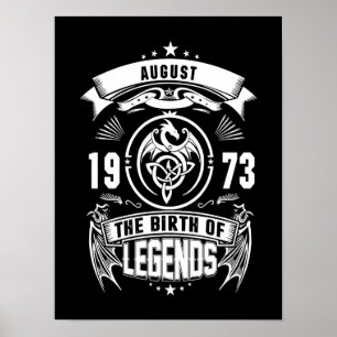 August Gift 1973 The Birth Of The Legends Poster