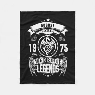 August Gift 1975 The Birth Of The Legends Fleece Blanket