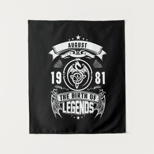 August Gift | 1981 The Birth Of The Legends Tapestry (Front)