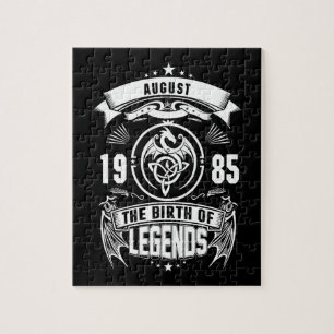 August Gift 1985 The Birth Of The Legends Jigsaw Puzzle
