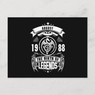 August Gift   1988 The Birth Of The Legends Postcard