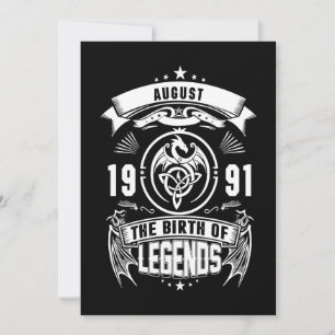 August Gift 1991 The Birth Of The Legends Holiday Card