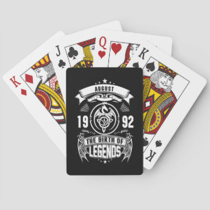 August Gift 1992 The Birth Of The Legends Playing Cards
