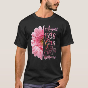 August Girl 1938 84 Years Of Being Sunshine Mixed T-Shirt