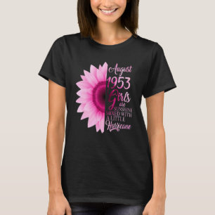 August Girl 1953 69 Years Of Being Sunshine Mixed  T-Shirt