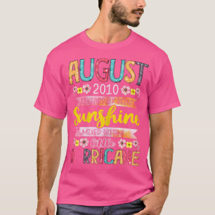 August Girl 2010 12 Birthday 12 Year Awesome Since T-Shirt