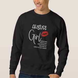 August Girl Hated By Many Loved By Plenty Birthday Sweatshirt