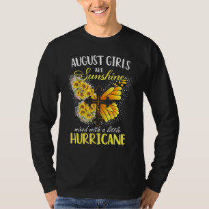 August Girls Are Sunshine Mixed Little Hurricane S T-Shirt