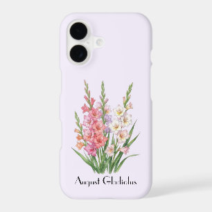 August Gladiolus Flowers Phone Case