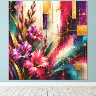 August Gladiolus Modern Style Art™ Extra Large Canvas Print