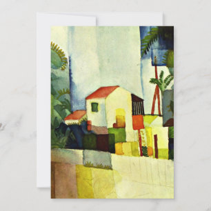 August Macke art: Bright House Card