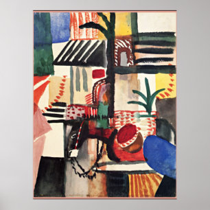 August Macke artwork, Man with Donkey Poster