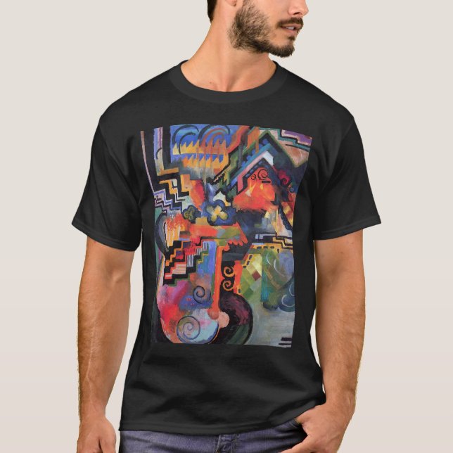 August Macke - Coloured Composition T-Shirt (Front)