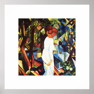 August Macke. "Couple in the Woods"  Art Print