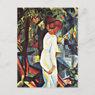 August Macke: Couple in the Woods, Postcard