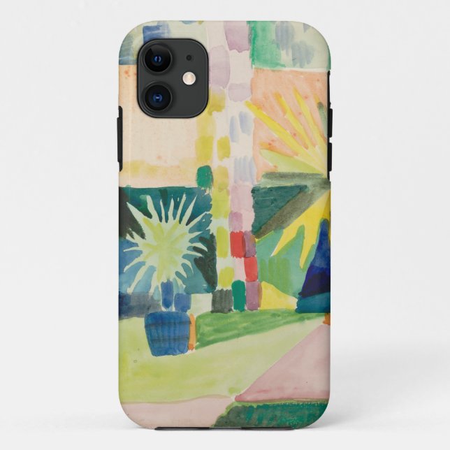 August Macke - Garden on Lake Thun Case-Mate iPhone Case (Back)