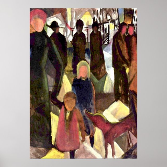 August Macke painting, Farewell Poster (Front)