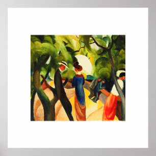 August Macke. "Promenade" Fine Art Poster