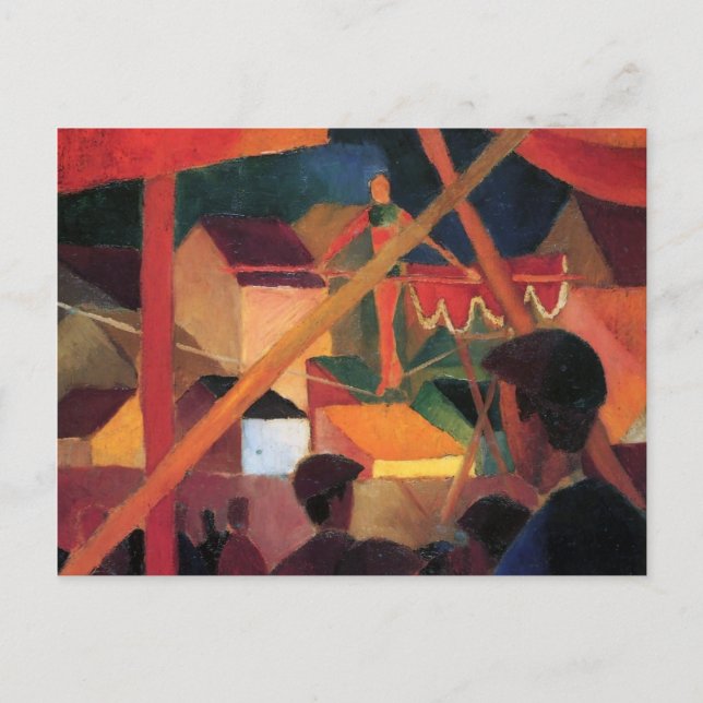 August Macke - Tightrope Walker Postcard (Front)