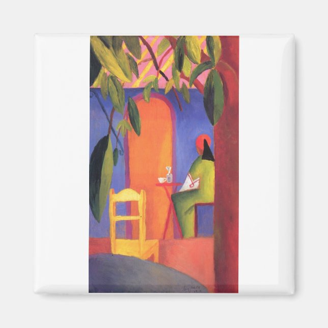August Macke - Turkish Cafe 1914 Türkisches Café Magnet (Front)