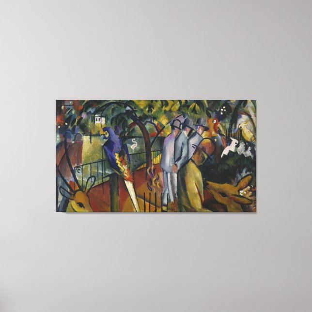 August Macke | Zoological Garden I Canvas Print (Front)