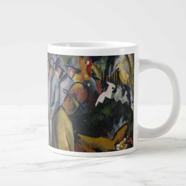 August Macke | Zoological Garden I Large Coffee Mug (Right)