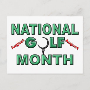 August - National Golf Month Postcard