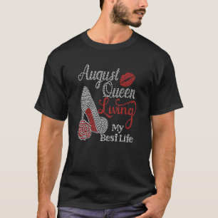 August Queen Living My Best Life Shoe Rhinestone T-Shirt