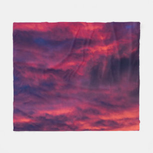 august red fleece blanket