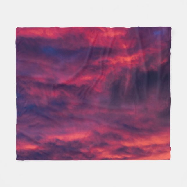 august red fleece blanket (Front (Horizontal))