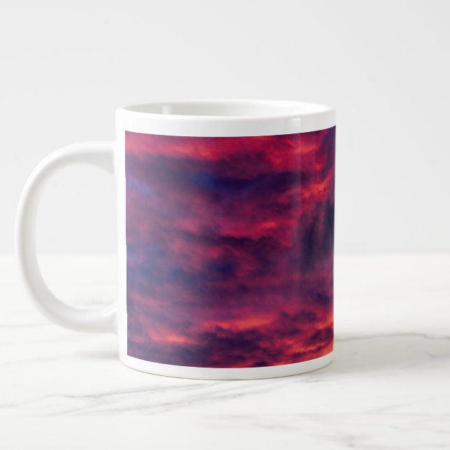 august red large coffee mug (Left)