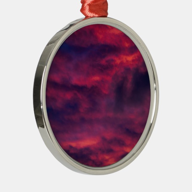 august red metal tree decoration (Right)