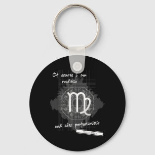 August September Birthday Zodiac Virgo Quote Key Ring