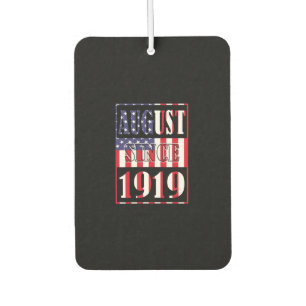 AUGUST SINCE 1919 American Car Air Freshener