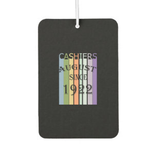 AUGUST SINCE 1922 Cashiers Car Air Freshener