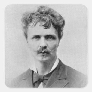 August Strindberg, 1st January, 1884 Square Sticker