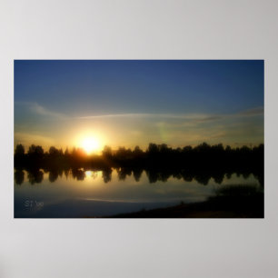 August Sunset Poster